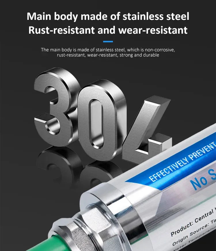 Whole House Water Softener System Salt Free Water Descaler Scale Inhibition Softener Machine Remove Scale and Chlorine
